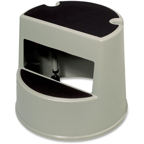 Step Stool, Supports 350lbs, 16"x16"x13-1/2", Beige
