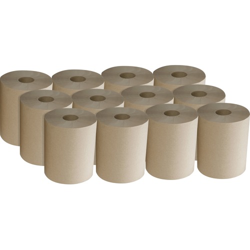 Paper Towel, Embossed, No Perforation, 600', Natural