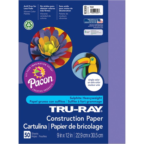PAPER,CONST,9X12,VIOLT,50SH
