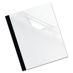 Thermal Covers, 1/8", 16-30 Sht Cap, 10/PK, Clear/Black