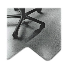 Heavy-Duty Floor Mat, High Pile, 20"x12" Lip, 45"x53", Clear
