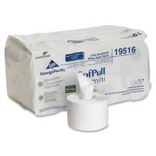 Bathroom Tissue, SofPull, Mini, 2-Ply, 16/CT, White
