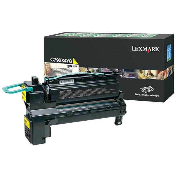 Genuine OEM Lexmark C792X4YG Government Extra High Yield Yellow Return Program Toner (TAA Compliant Verion of C792X1YG) (20000 Page Yield)