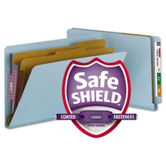 Classification Folders, 2" Exp,Fasteners,Legal,10/BX, Blue