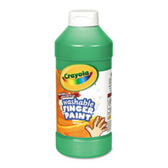 Washable Finger Paint, Non-Toxic, 16oz., 12/BT, Green