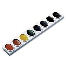 Oval Pan Watercolor Refills, 24/BX, Ast