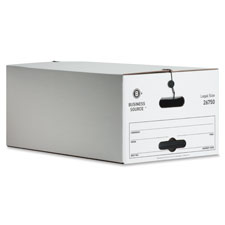 Storage Boxes, Legal, 350 lbs., 15"x24"x10", 12/CT, White