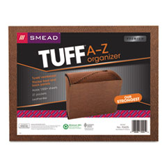 Expanding File, No Flap, A-Z, 21 Pockets,Letter,12"x10",RDR
