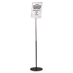 Floor Sign Holder, Adjustable,11"x11"x40-60", Gray/CL