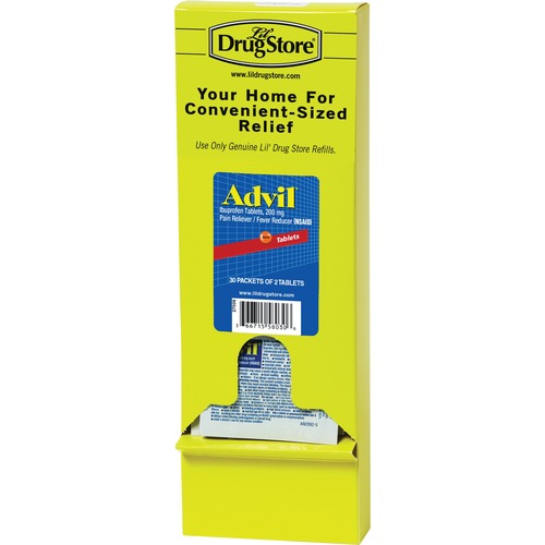 Advil Tablets, Single Dose Meds Dispnsr Refill, 2/PK, 30/BX