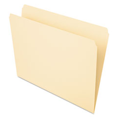 Straight Cut Tab Folder, 11 Point, Letter, 100/BX, Manila