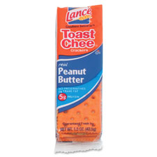 Cheese Crackers, Peanut Butter, Toastchee, Lance, 24/BX
