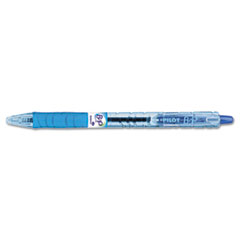 Ballpoint Pen, Retractable, Rubber Grip, Med Pt, Blue
