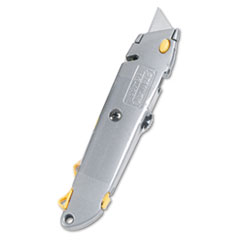Quick-Change Utility Knife, w/3 Blades, 6", Black