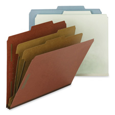 Classification Folder,2 Div.,2" Exp., 2/5 Cut,Ltr,10/BX,BE