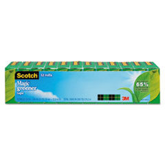 Magic Tape, Greener, 3/4"x900", 12RL/PK, Clear