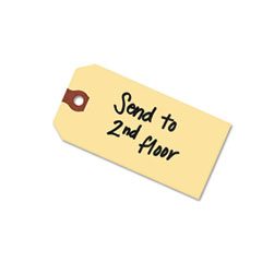 Shipping Tags,No 8, Plain, 6-1/4"x3-1/8", 1000/BX, Manila
