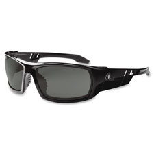 Smoke Lens Safety Glasses, Black