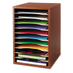 Vertical Wood Organizer, 11 Comp, 10-3/4"x12"x16", CY