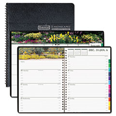 Wkly/Mthly Planner,12 Mths, Jan-Dec, 7"x10", Earthscapes
