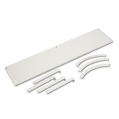Partition Mounted Shelf, 60" x12-3/4"x14-1/2", Gray