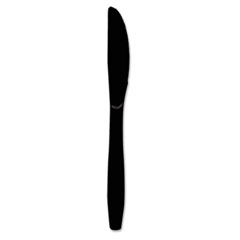 Plastic Tableware,Medium Weight,Knives,1000/CT,Black