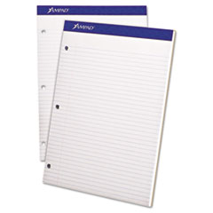 PAD,DUAL,LTR,3-HL,MRG,WHT