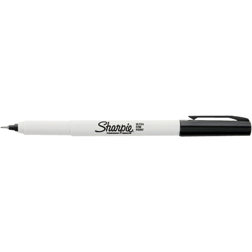 Permanent Marker, Ultra Fine Point, 2/CD, Black