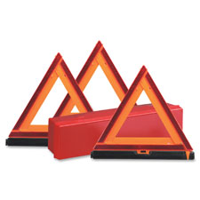 Emergency Warning Triangle Kit, Orange/Red