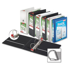 Clearvue Binder, D-Ring, 1" Capacity, 11"x8-1/2", White