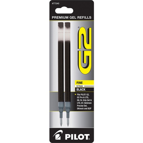 Gel Ink Refill, Fine Point, 2/PK, Black Ink