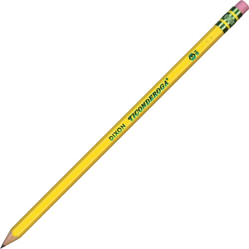 Wood Pencils, No. 2 Lead Grade, Latex-free Eraser, 96/PK,YW