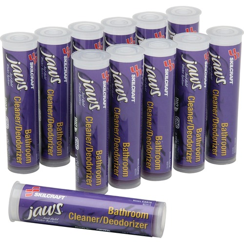 JAWS Refill Cartridges, Bathroom Cleaner, 12/BX, Violet