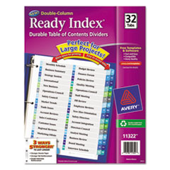 DIVIDERS,TOC,DBLCLM,32TAB