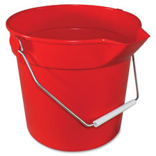 BUCKET,10QT,DELUXE,RED