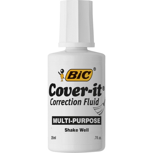 Correction Fluid, Fast-Drying, 20 ml, White