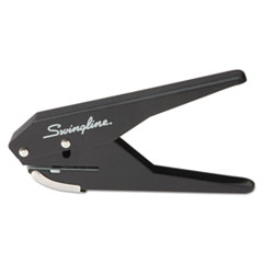 1-Hole Punch, Low Force, 20/ST Cap, Black