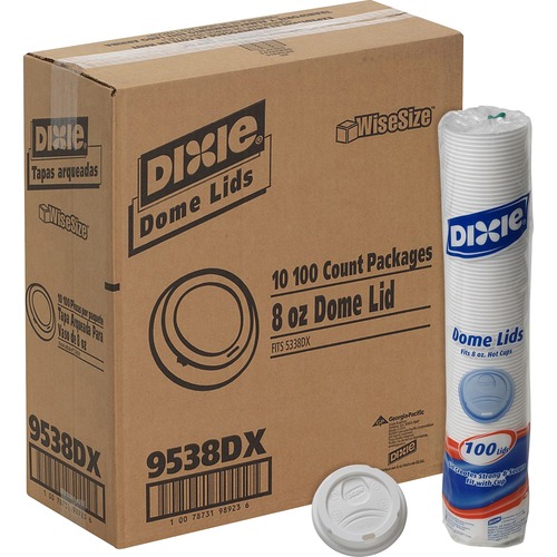 Perfect Touch Dome Lids, Wise Size 8 oz., 1000/CT, WE