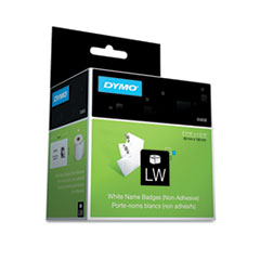Name Badge,Nonadhesive, 4-3/16"x2-7/16", 250/BX, White