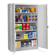 Storage Cabinet, Jumbo, Welded, 48"x24"x78", Black