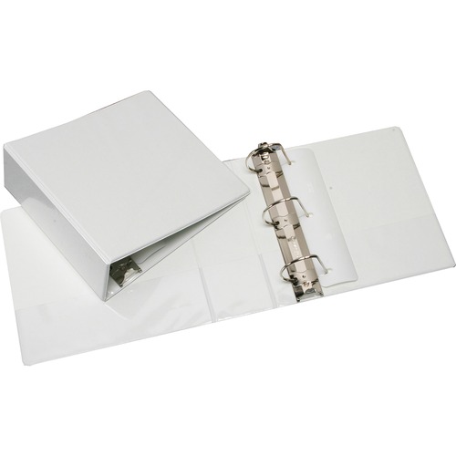 Slant D-Ring View Binder, 3" Capacity, White