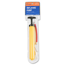Hand Pump, W/ Hose & Needle, Plastic, 12" L, Yellow