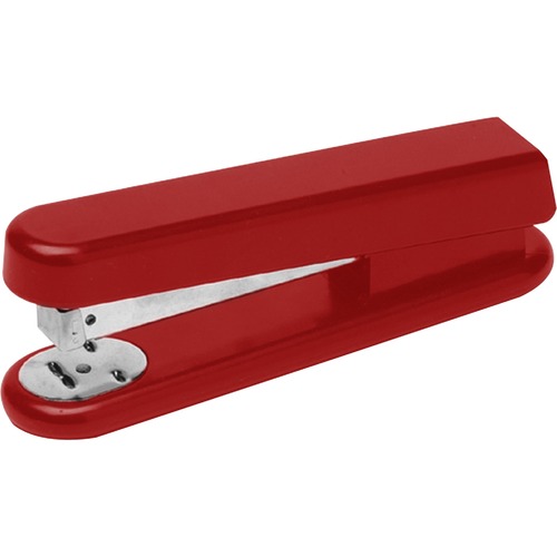 Standard Desk Stapler, 20-Sheet Cap, Full Strip, Burgundy
