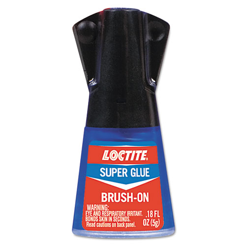Super Glue Liquid, Brush-on, .18 oz., Clear
