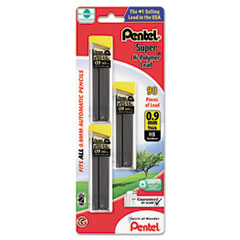 Hi-Polymer Lead, .9mm HB, 30CT, 3/PK, Black